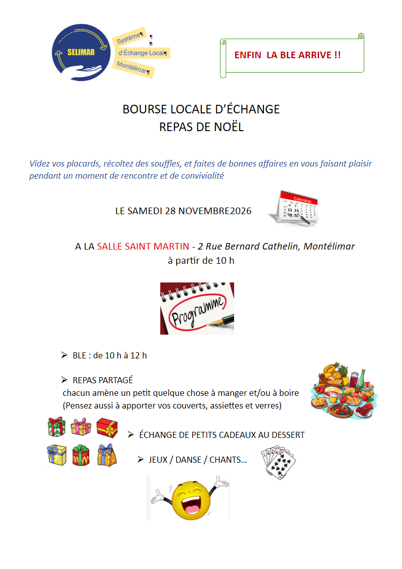 BLE ET REPAS DE NOËL